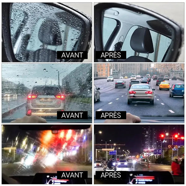 Détergeant spécial  pour vitres d'automobiles